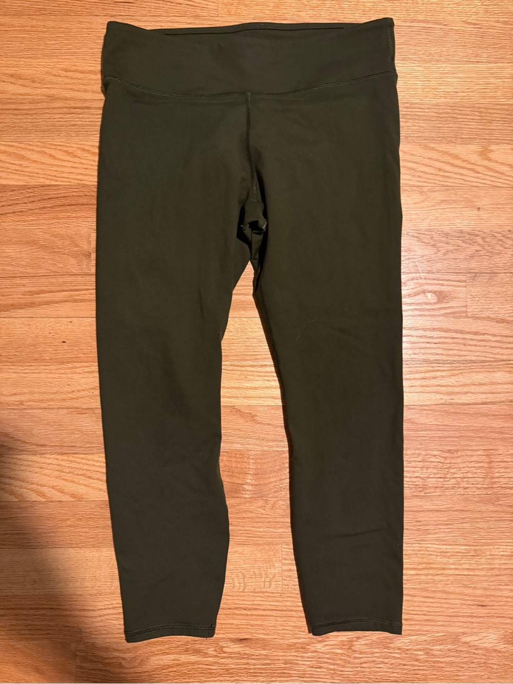 Olive Green Active Fabletics Leggings - Stretch Comfort